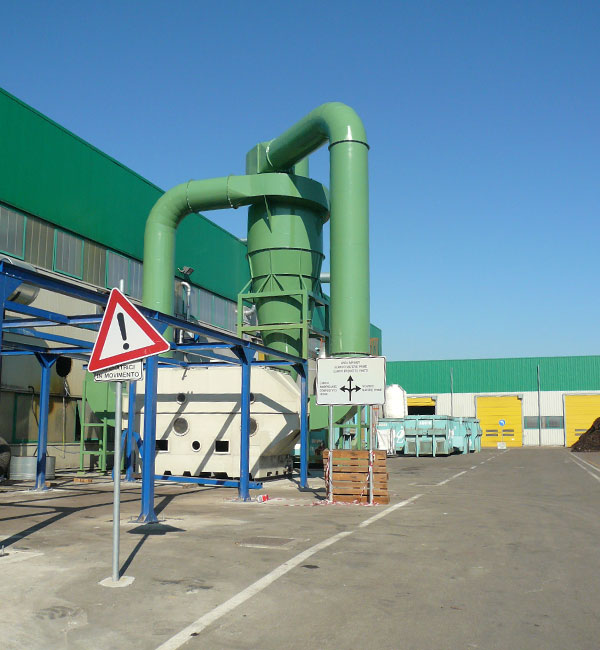 Ciclone ad alta velocit� di separazione per polveri leggere